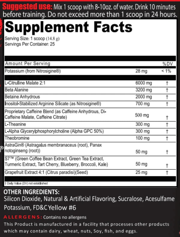 Crucible Extreme Pre-Workout